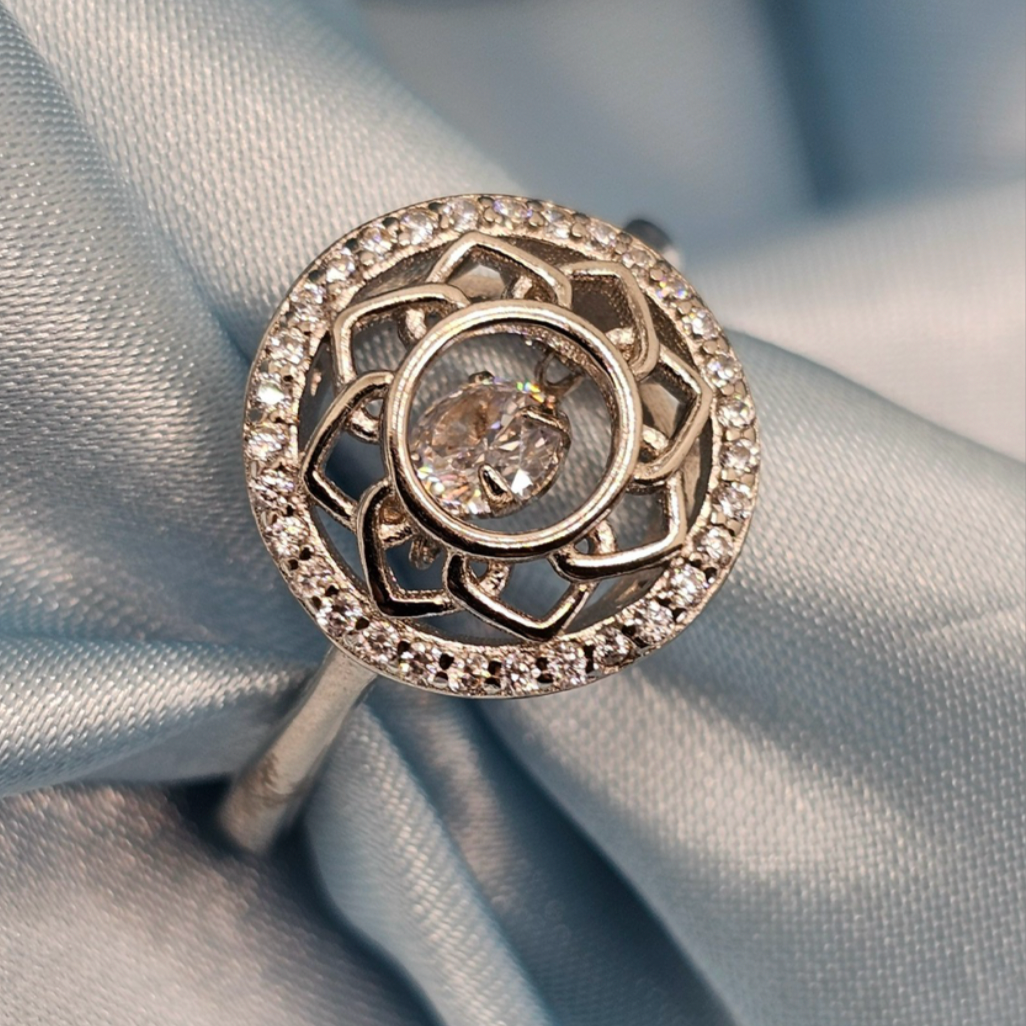 Lotus Halo Ring