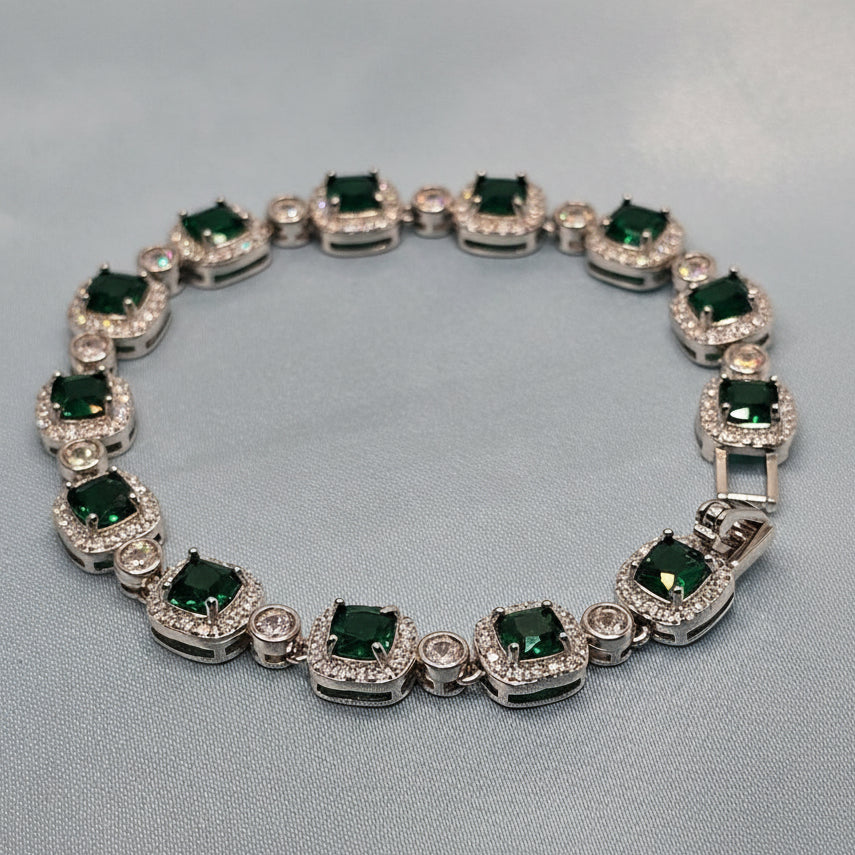 Emerald Green Zircon Bracelet