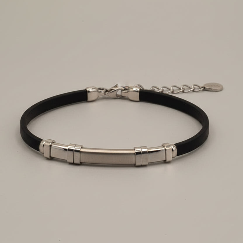 Silver Minimal Bar Bracelet