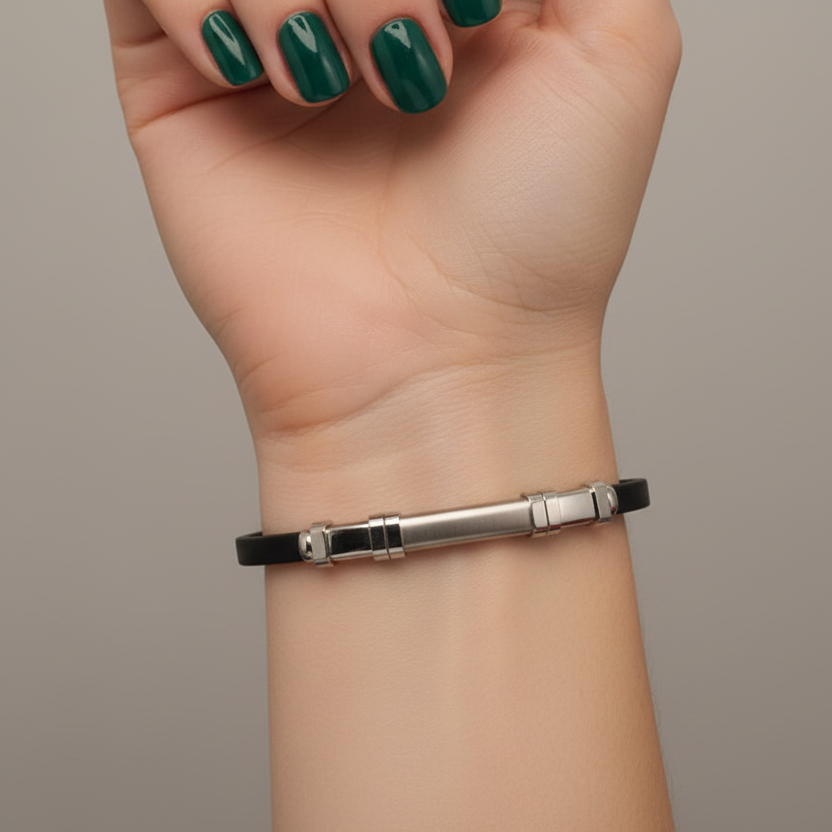 Silver Minimal Bar Bracelet