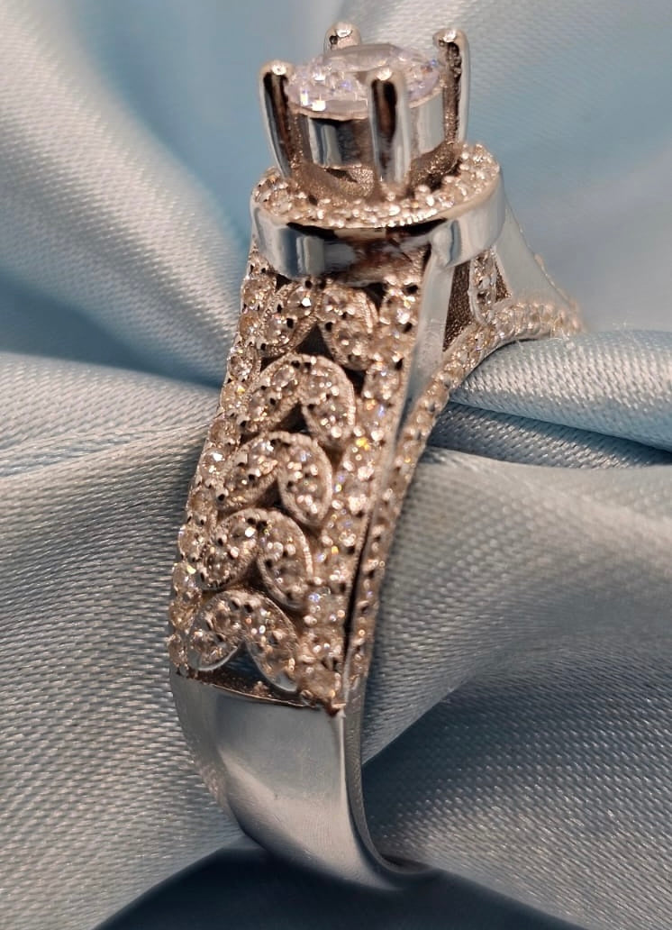 Zircon Bridal Statement Ring