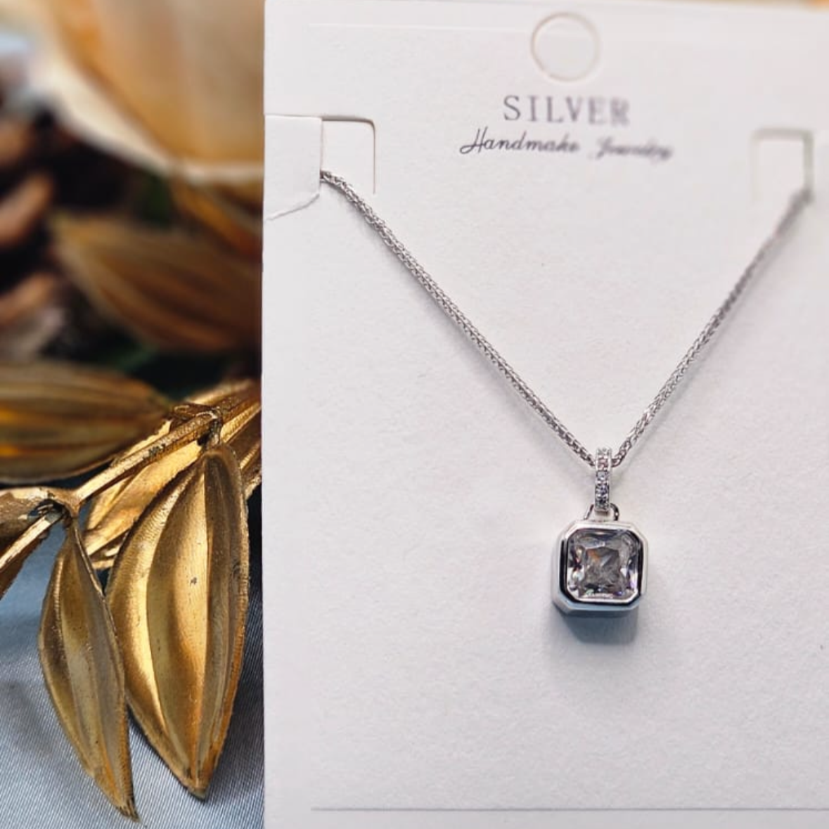Silver Stone Pendant