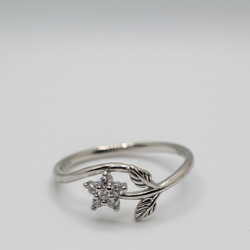 Flower with petal ring