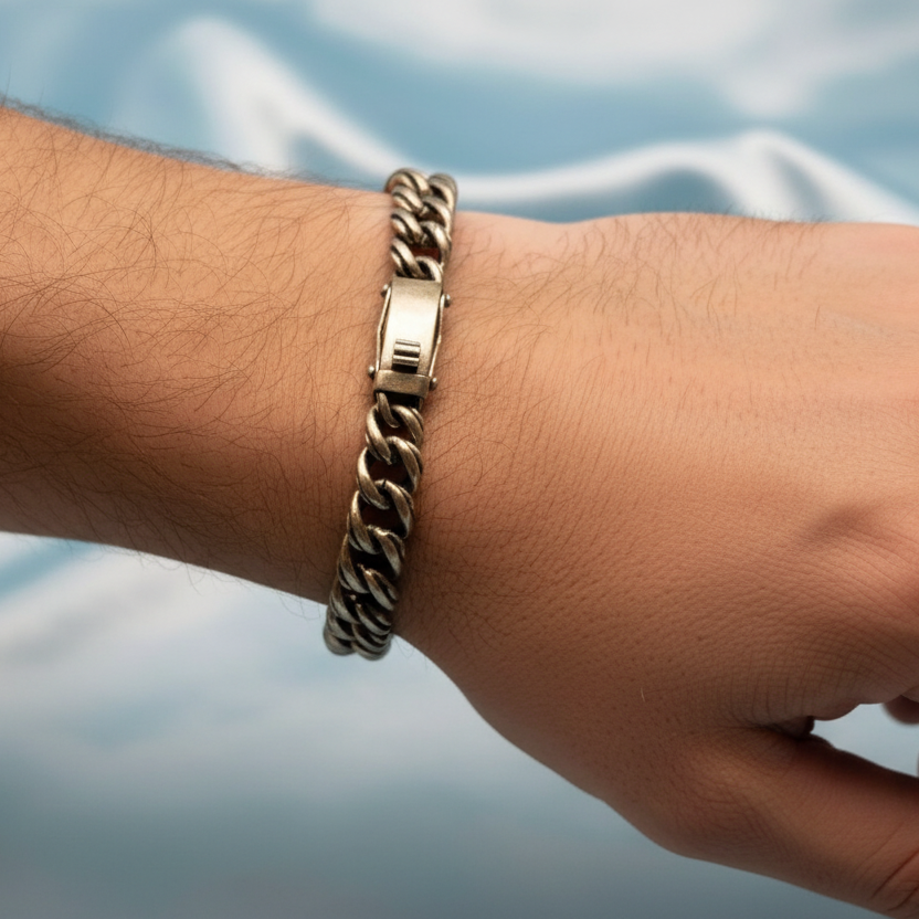 Heavy link desgin men braclet