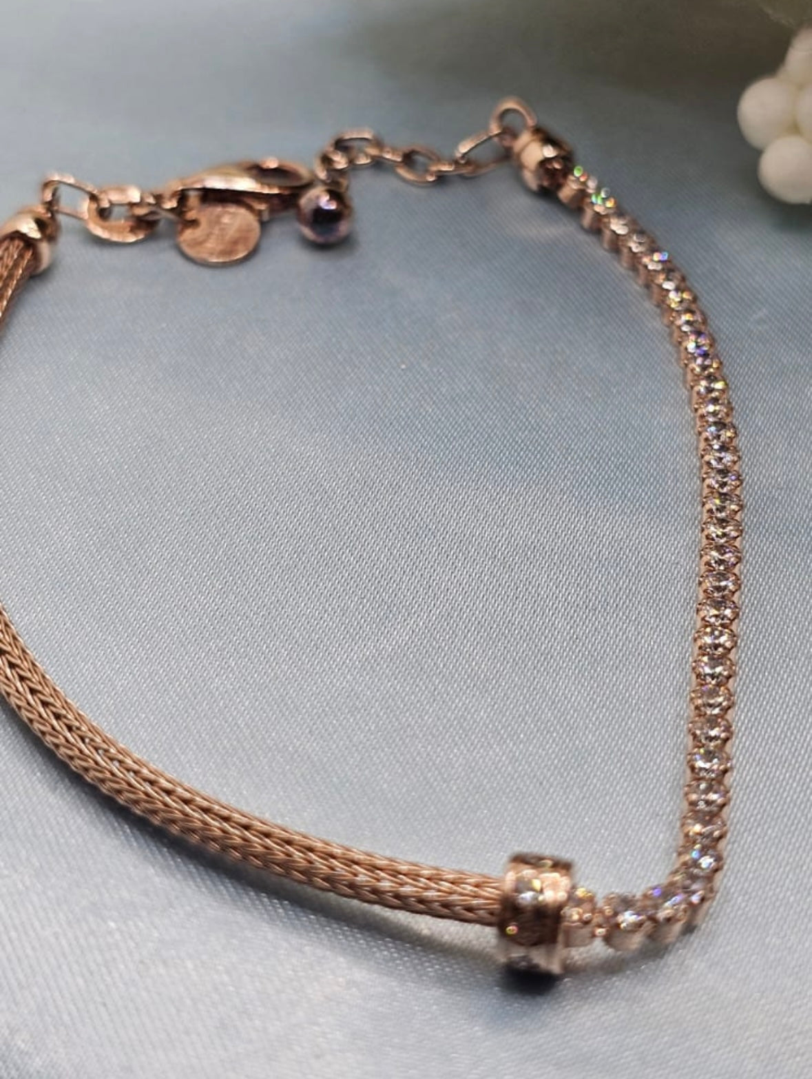 Rose Gold Sparkle Tennis Bracelet