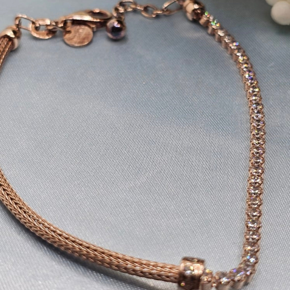 Rose Gold Sparkle Tennis Bracelet