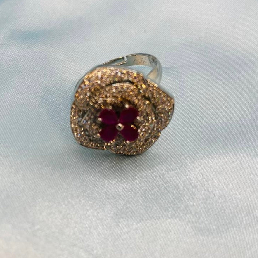 pink floral centrepiece