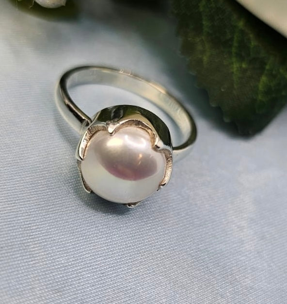 Real pearl ring