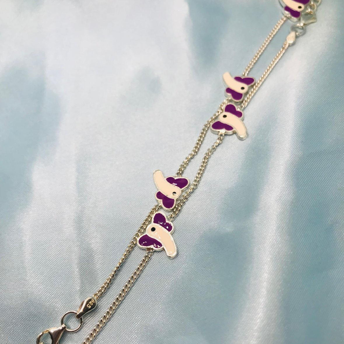 Purple anklet