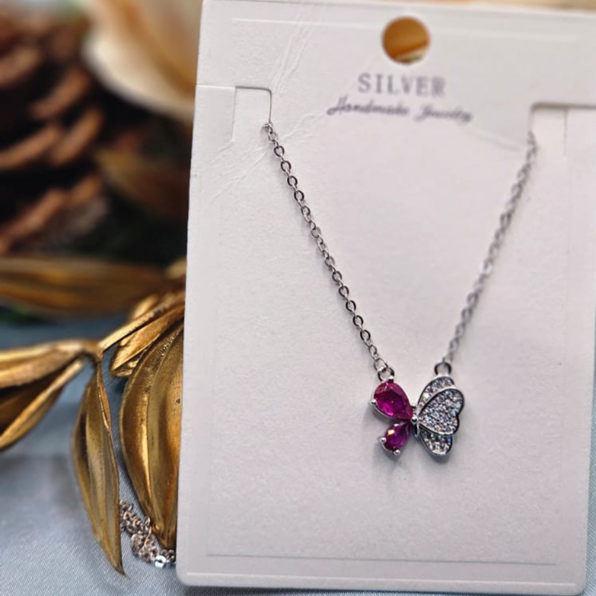 Dual Wing Butterfly Pendant
