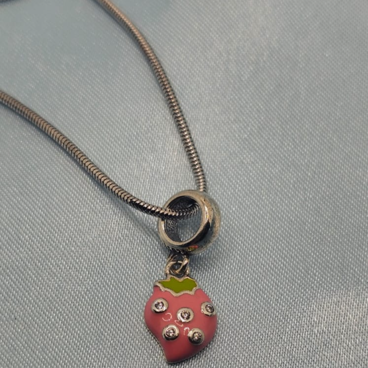 Pink Strawberry Pendant