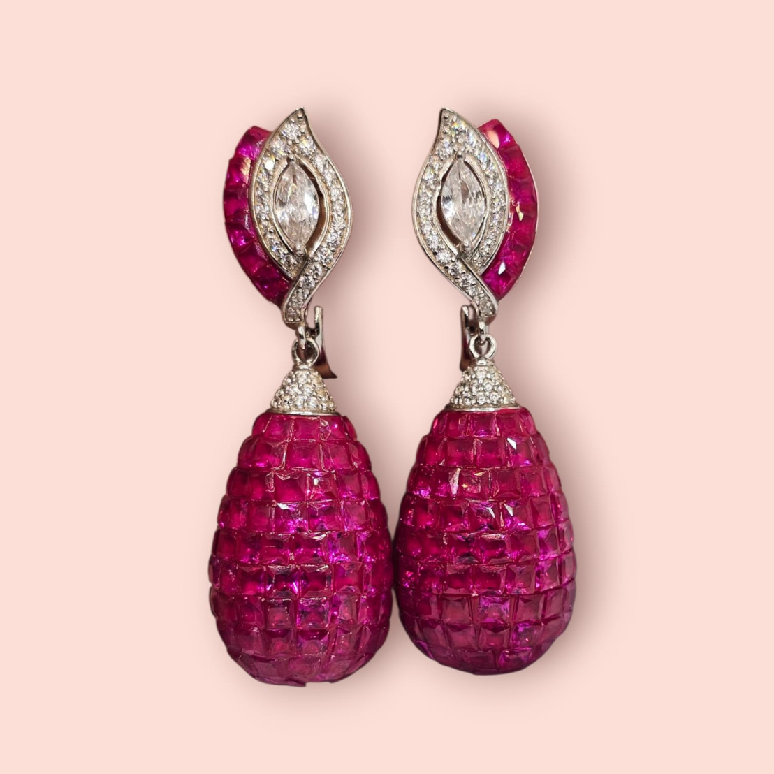 Ruby Drop Earrings