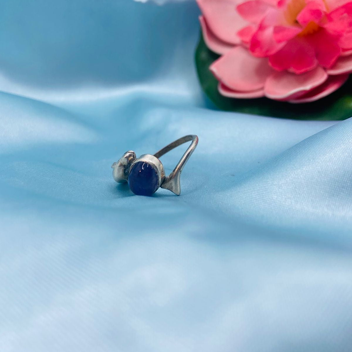 Blue stone ring