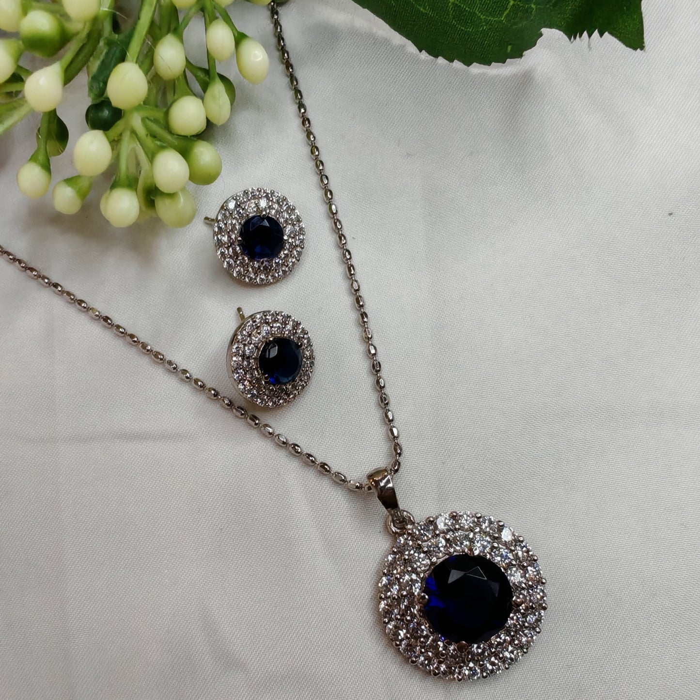 Blue Pendant Set