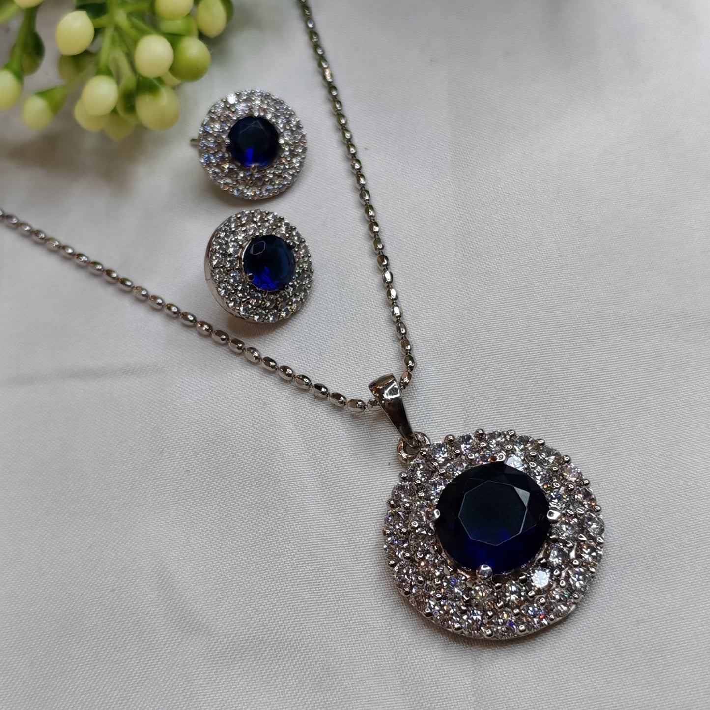 Blue Pendant Set