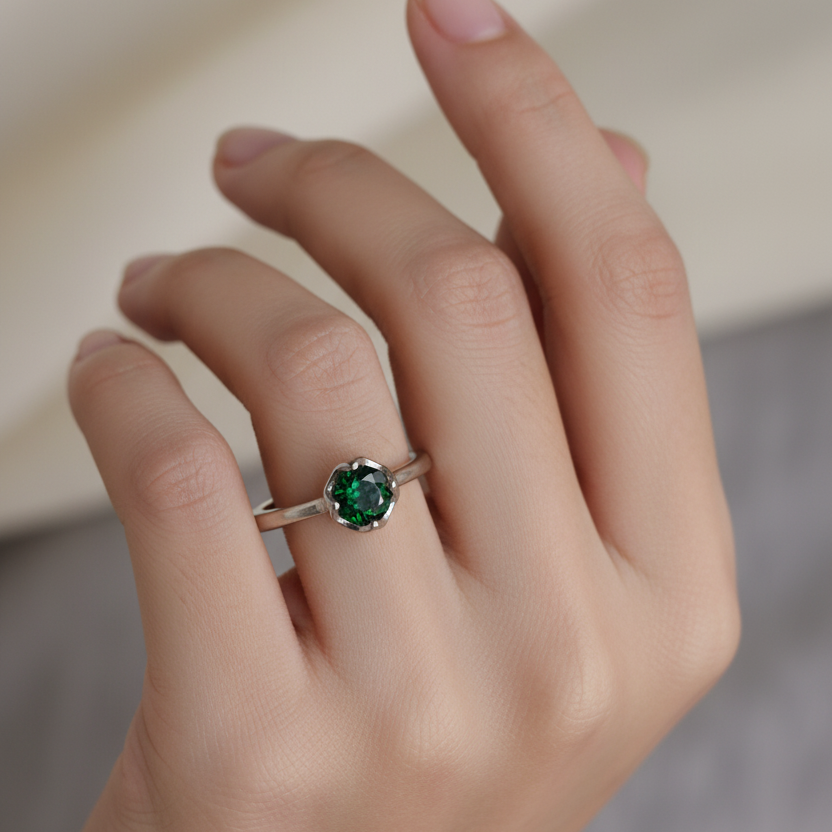 Green stone Ring