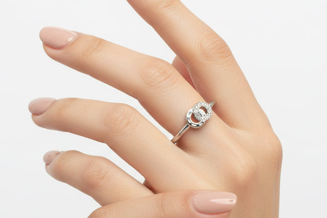 cross circle ring