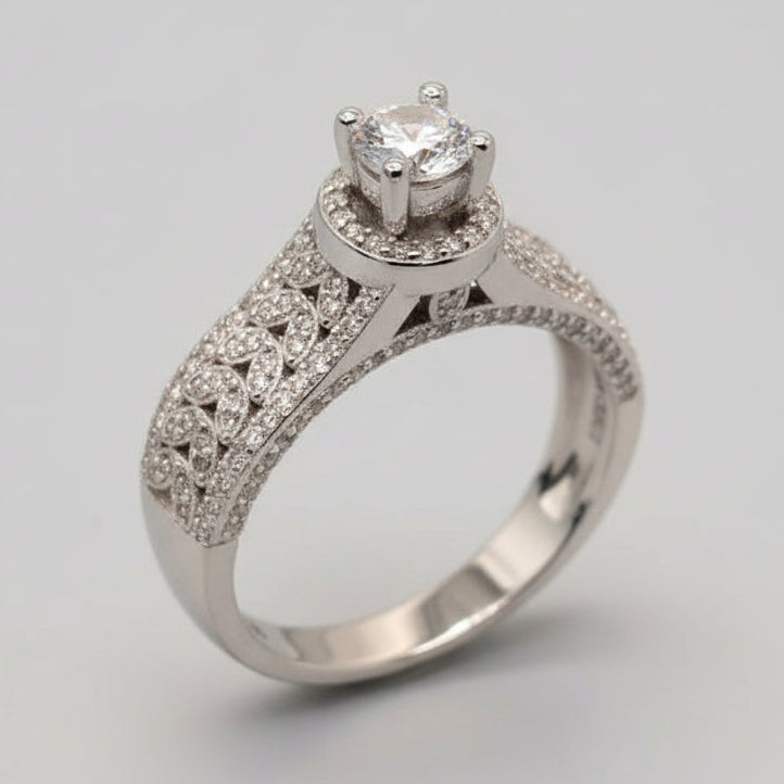 Zircon Bridal Statement Ring