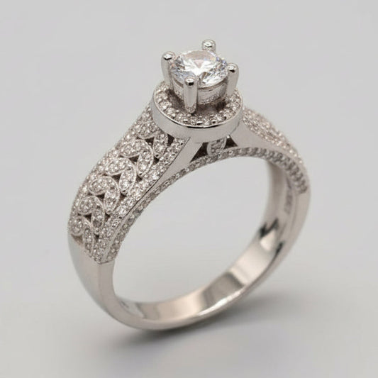 Zircon Bridal Statement Ring