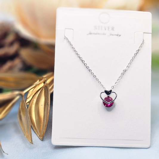 Pink Heart Pendant
