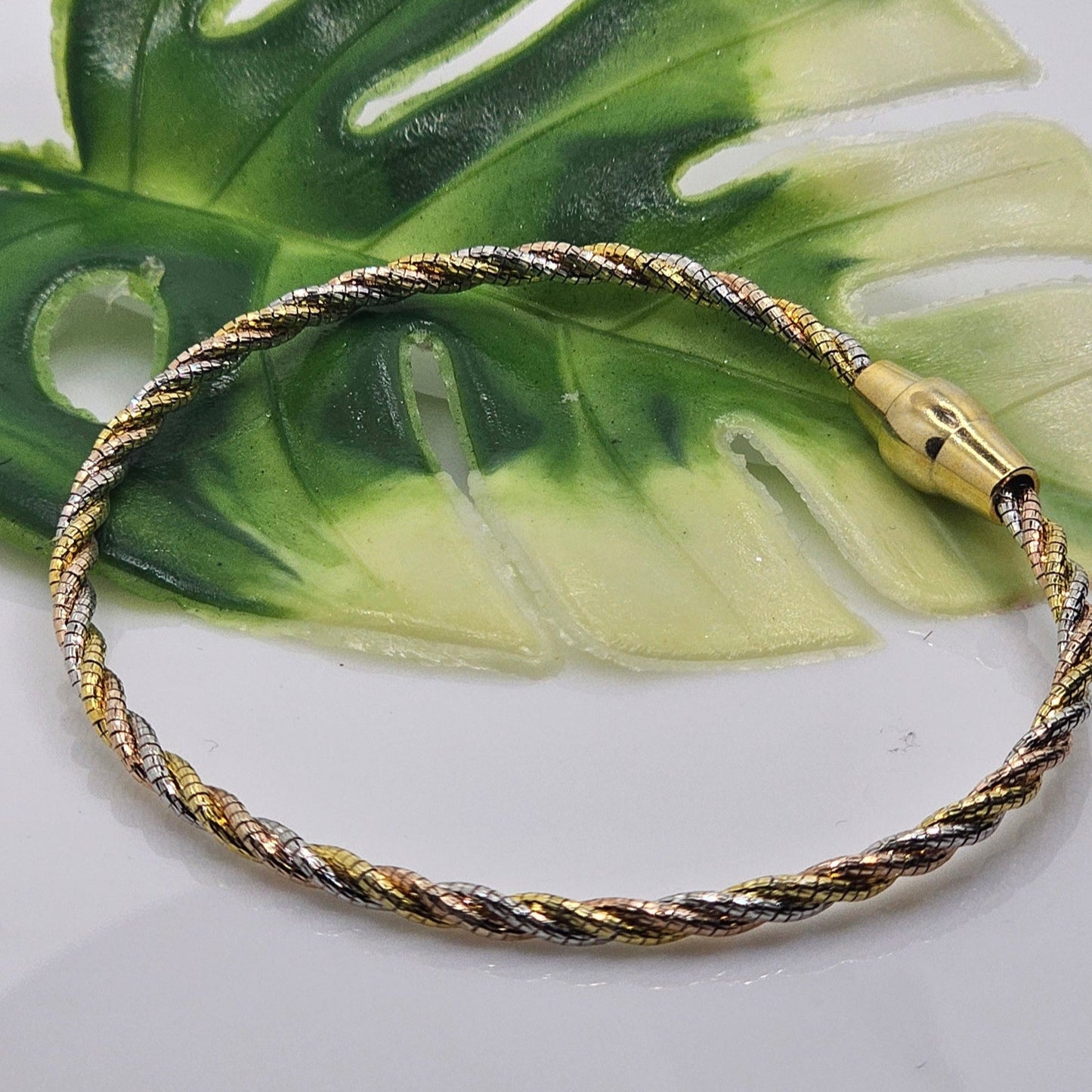 Golden Twist Bracelet