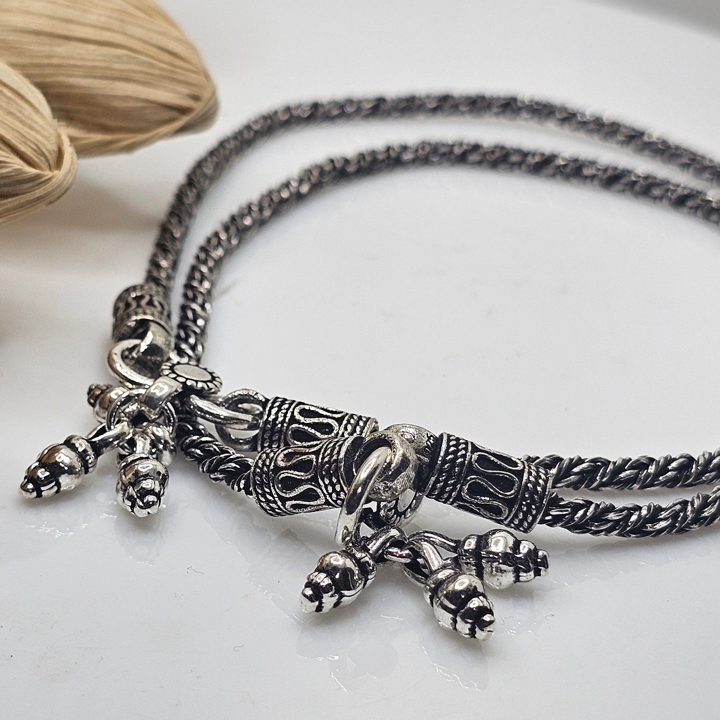 Oxidised Ghoongroo Anklet