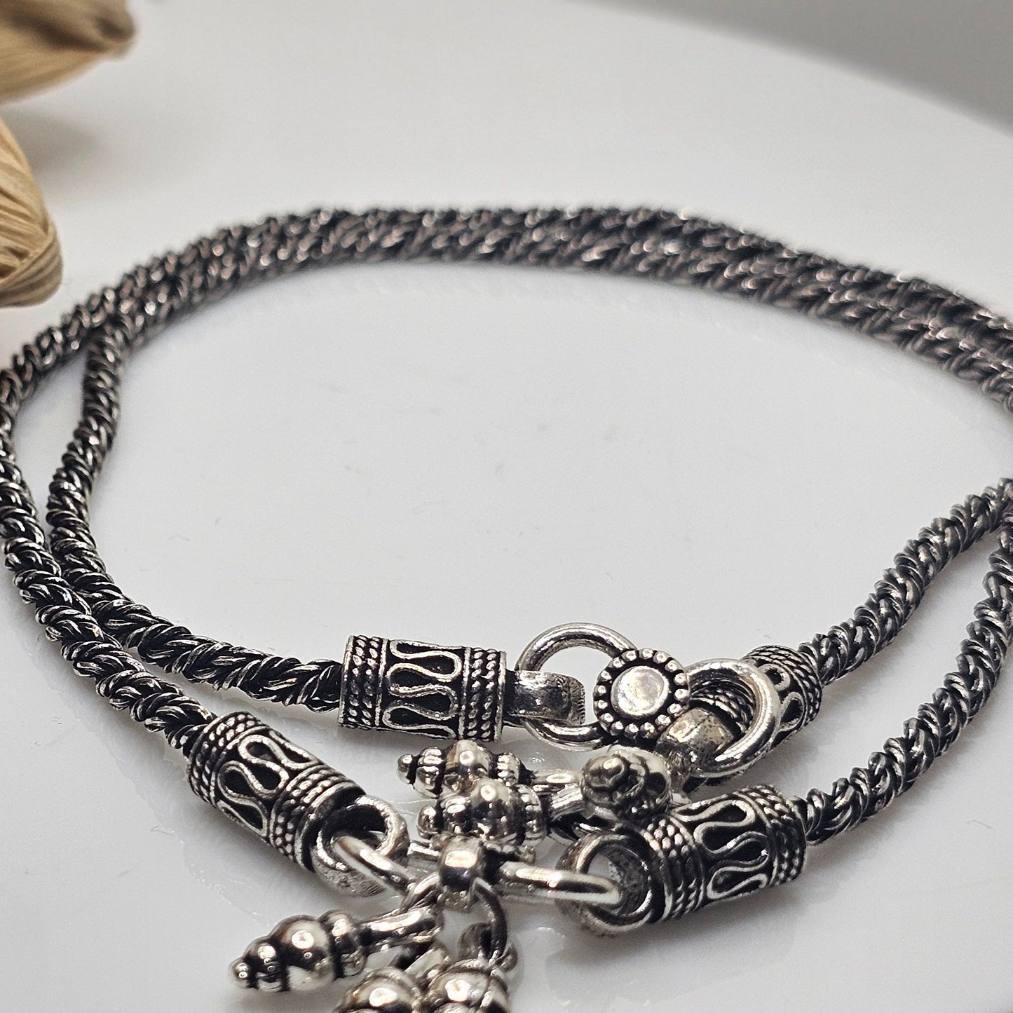 Oxidised Ghoongroo Anklet