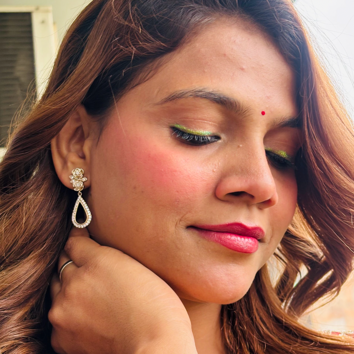 Rose Drop Earring