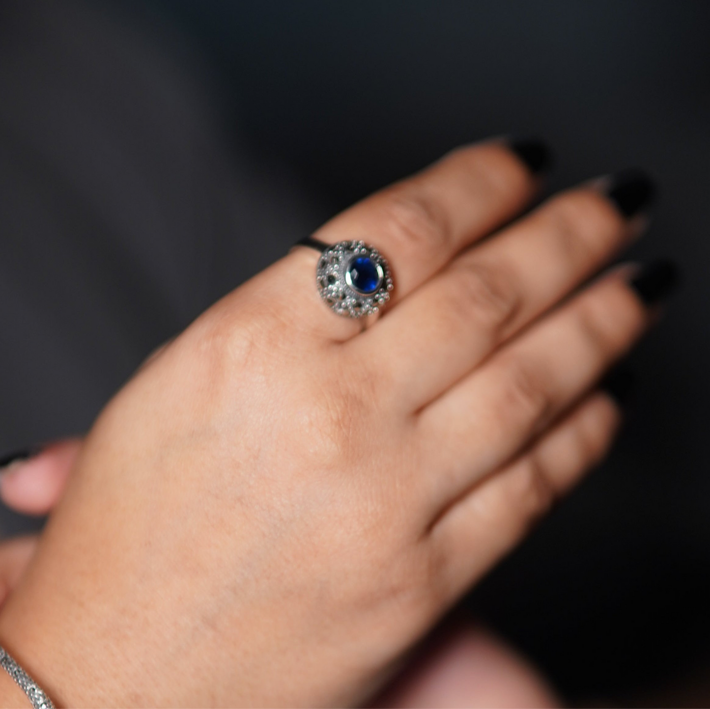 pendent  Set with Blue Stone