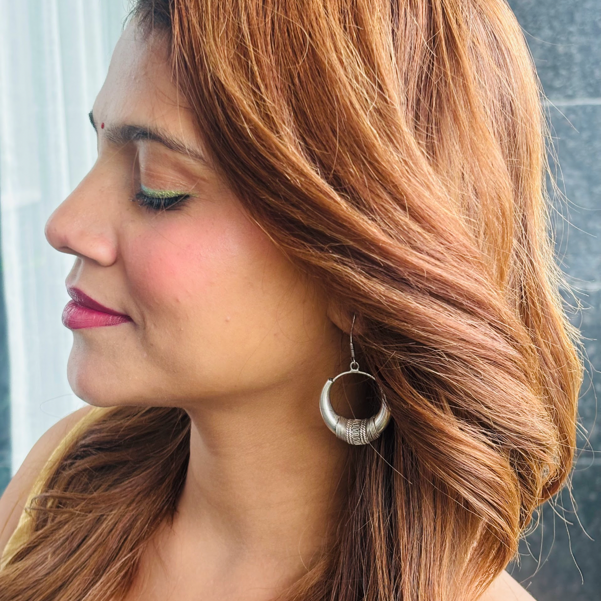 Silver oxidized Earrings