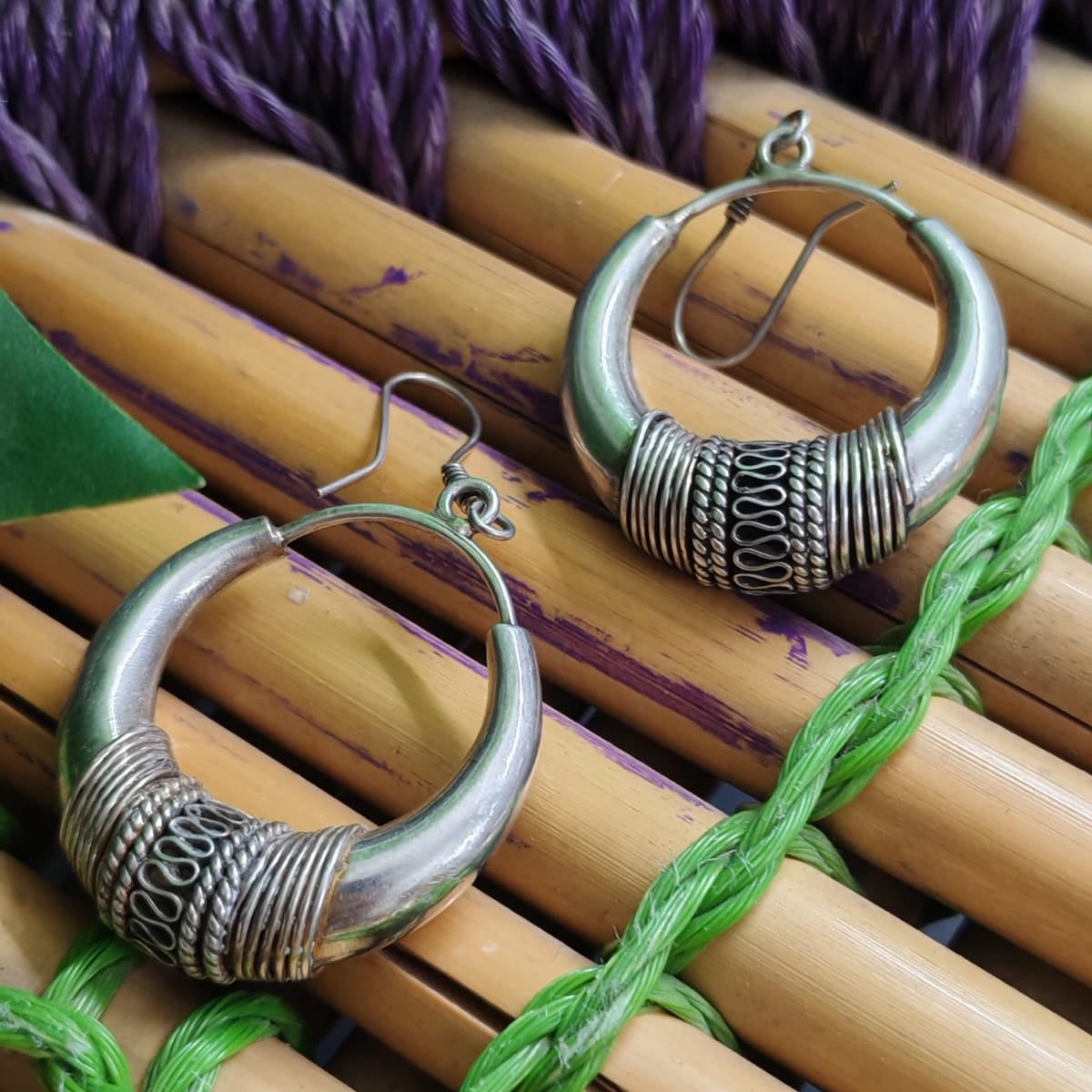 Silver oxidized Earrings