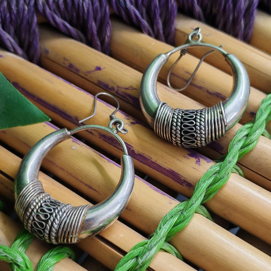 Silver oxidized Earrings