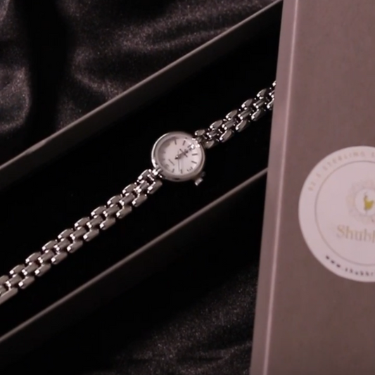 Silver watch women