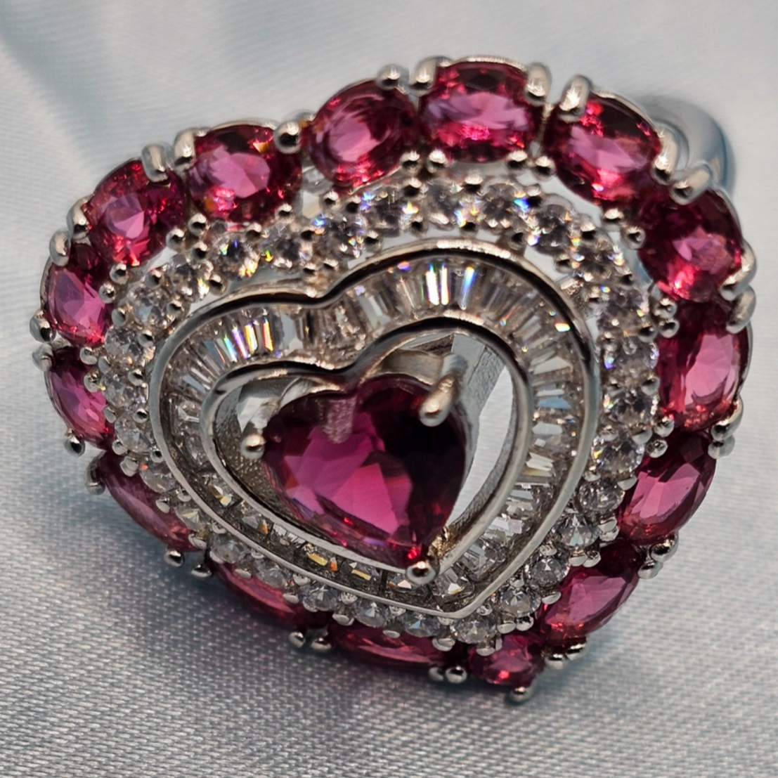 Heart Ring with Stones