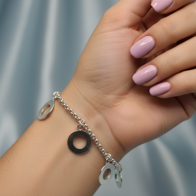 Circle charm bracelets