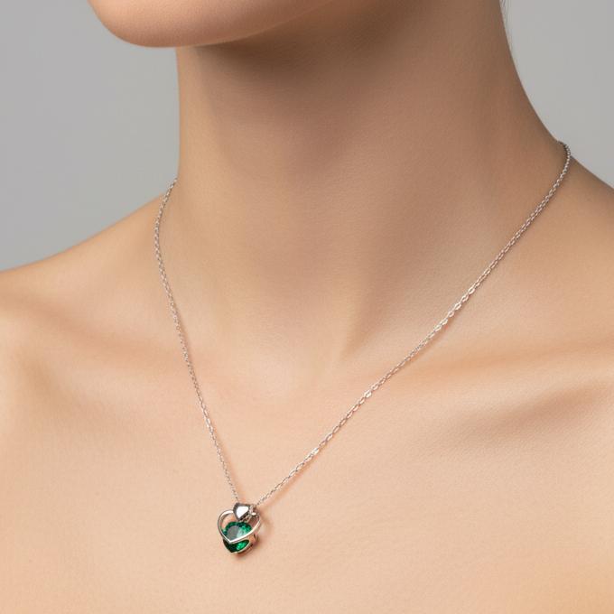 Green Heart Pendan