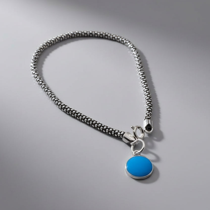 Ball Charm Silver Bracelet