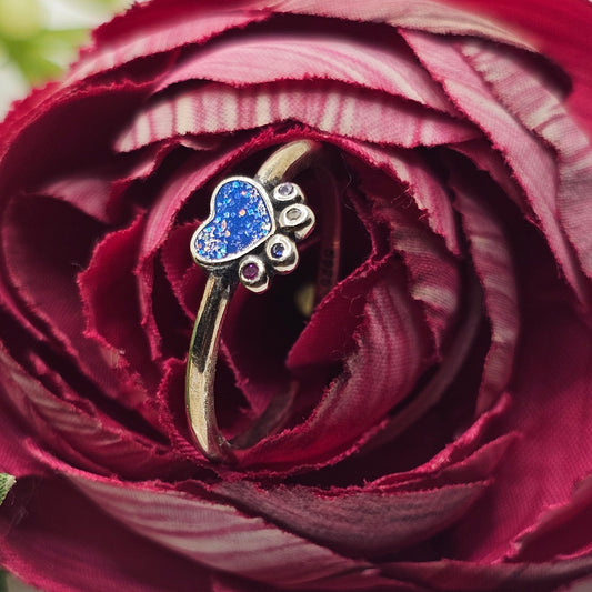Blue Heart Ring