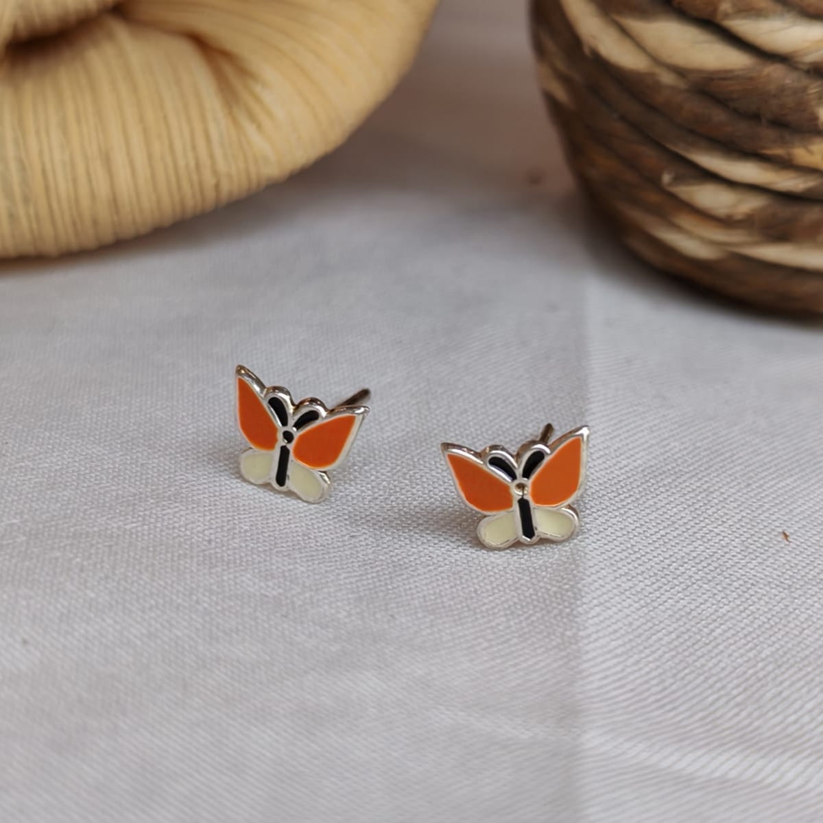 Baby Orange butterfly Tops