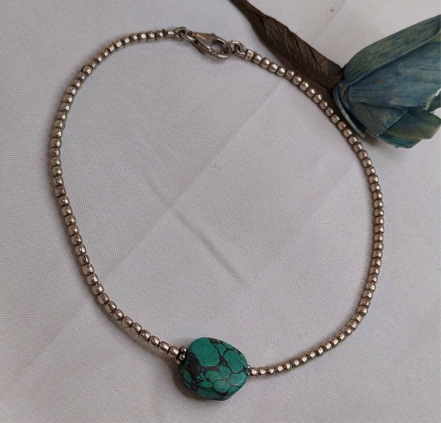 Green Stone Anklet