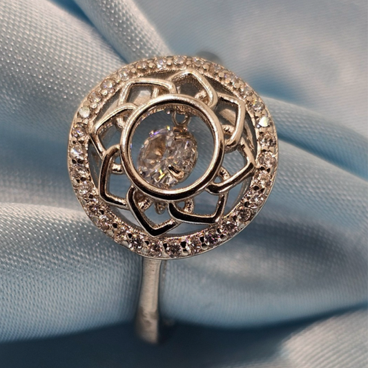Lotus Halo Ring