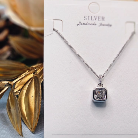 Silver Stone Pendant