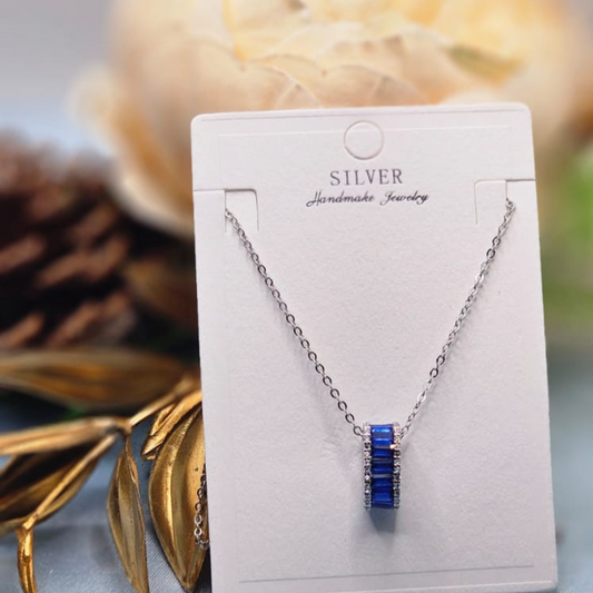 Royal Blue Rectangle Pendant