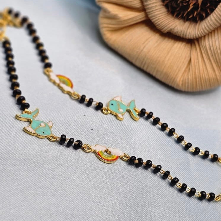 Fish and rainbow baby bracelet