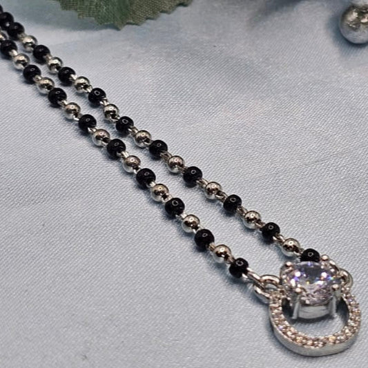 Circle stone mangalsutra￼￼