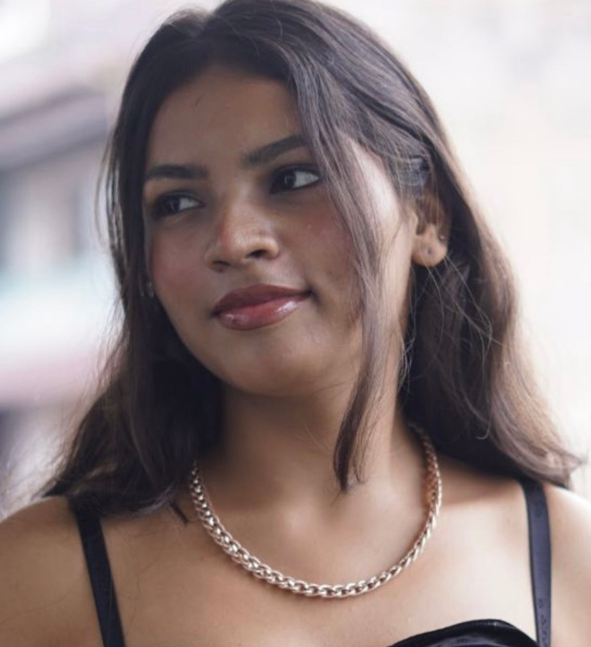 Rose Gold Heavy Chain Necklace