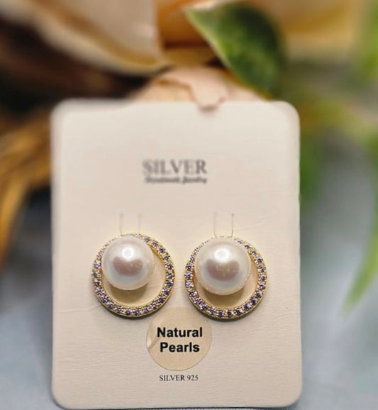 White Pearl studs