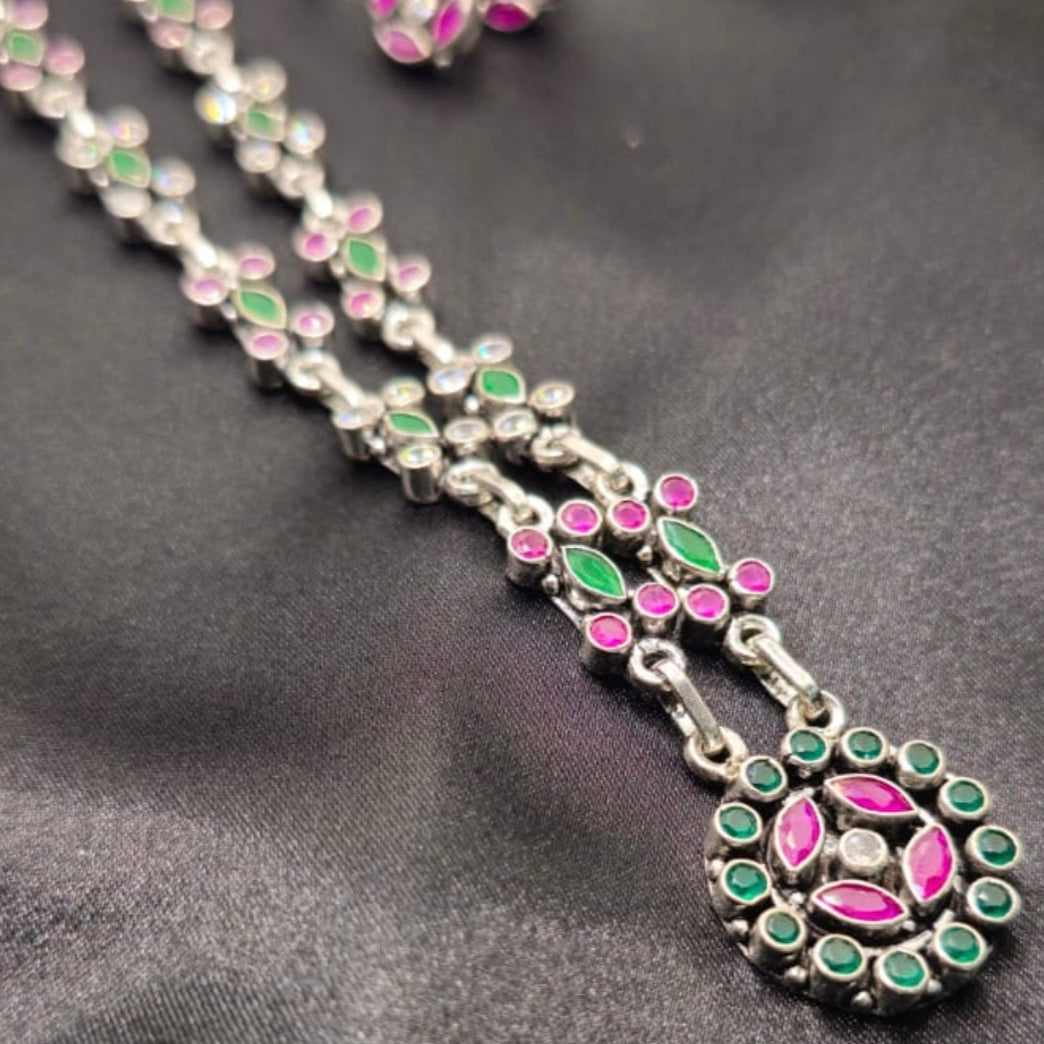 Silver Blossom Charm Set