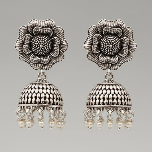 Antique Floral Jhumki