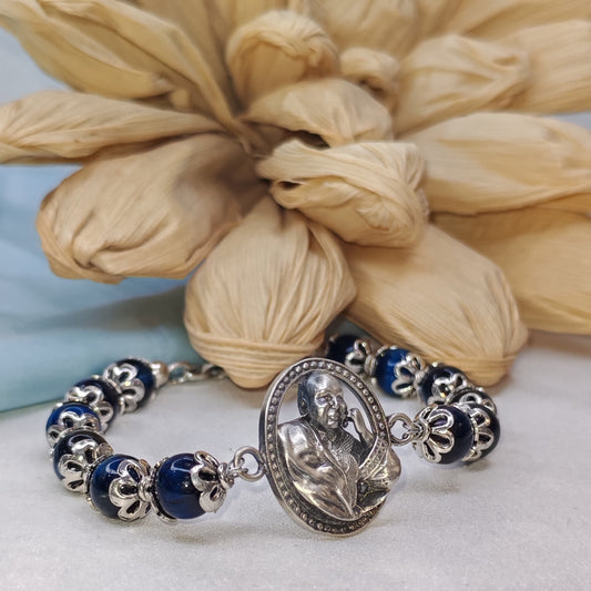 Guru ji Blue pearl Bracelet